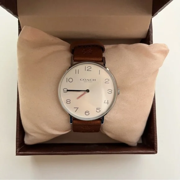 Coach | Accessories | Coach Womens Perry Brown Leather Watch  display picture 2